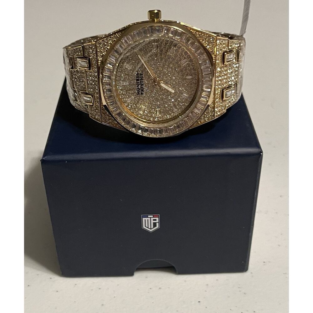 Montres Prestige Luxe X Invicta Men's Watch MPW-0133 42.5mm Gold - New in Box